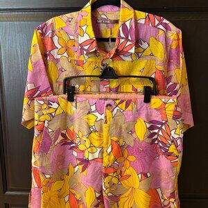 Mr Turk Resortwear Short Set - 100% cotton - XL / 38"